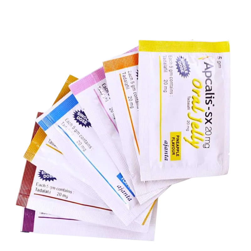 Confezione Apcalis Oral Jelly 20 mg bustine tadalafil