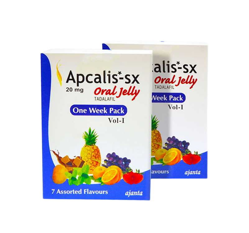 Apcalis Oral Jelly 20 mg tadalafil in gel orale gusti fruttati