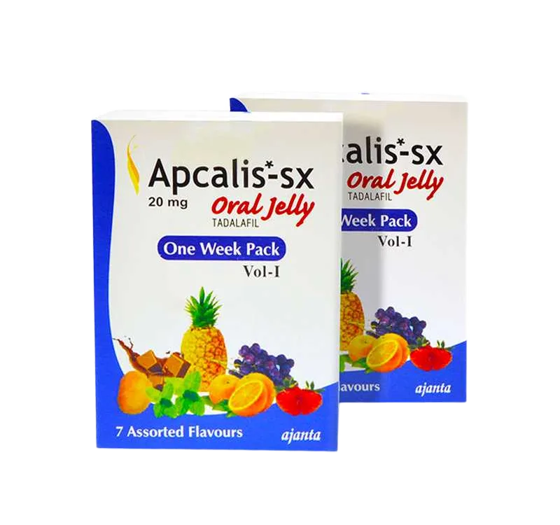 Apcalis Oral Jelly 20 mg tadalafil in gel orale gusti fruttati