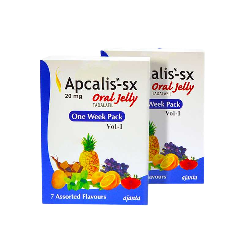 Apcalis Oral Jelly 20 mg tadalafil in gel orale gusti fruttati