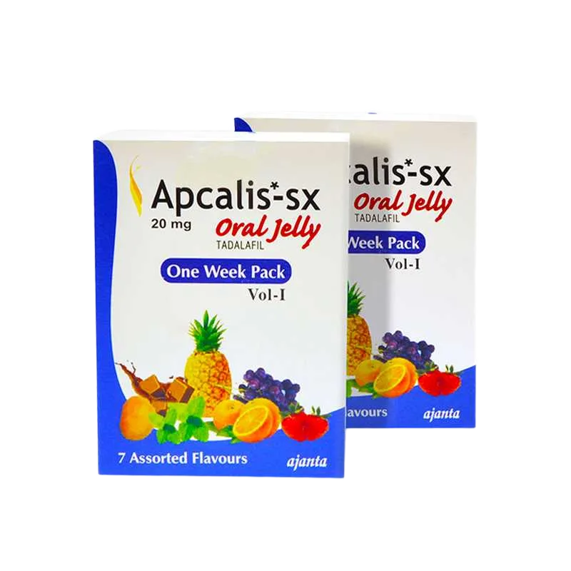 Apcalis Oral Jelly 20 mg tadalafil in gel orale gusti fruttati