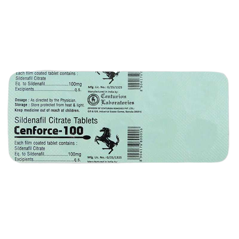 Confezione Cenforce 100 mg Centurion Laboratories