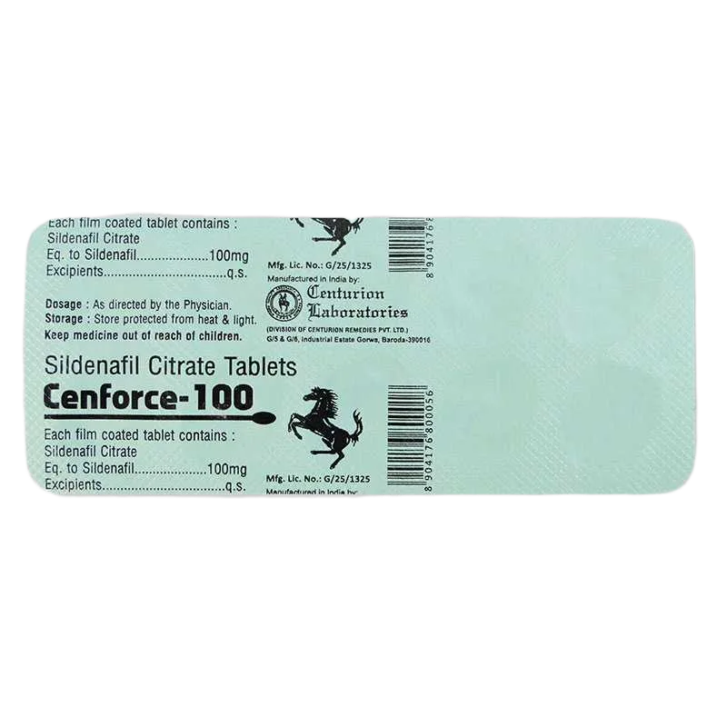 Confezione Cenforce 100 mg Centurion Laboratories