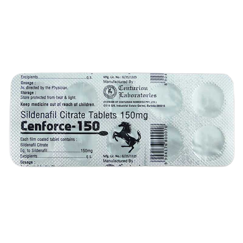 Blister Cenforce 150 mg 10 compresse