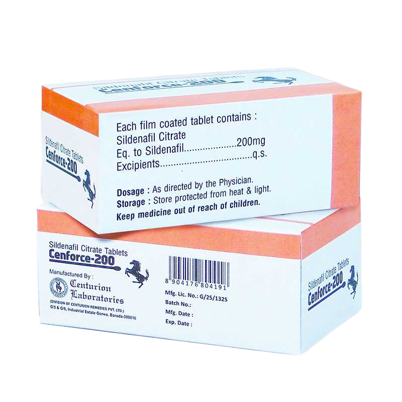 Confezione Cenforce 200 mg Centurion Laboratories