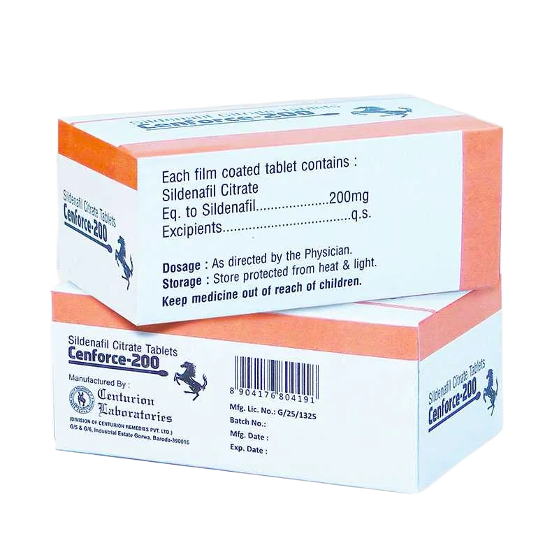 Confezione Cenforce 200 mg Centurion Laboratories