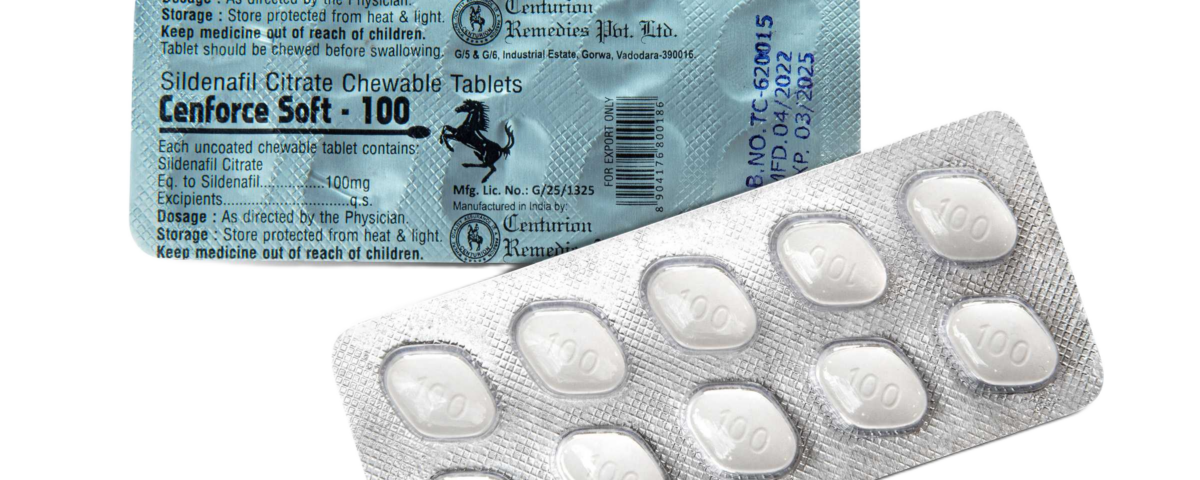 Cenforce Soft 100 mg compresse masticabili sildenafil