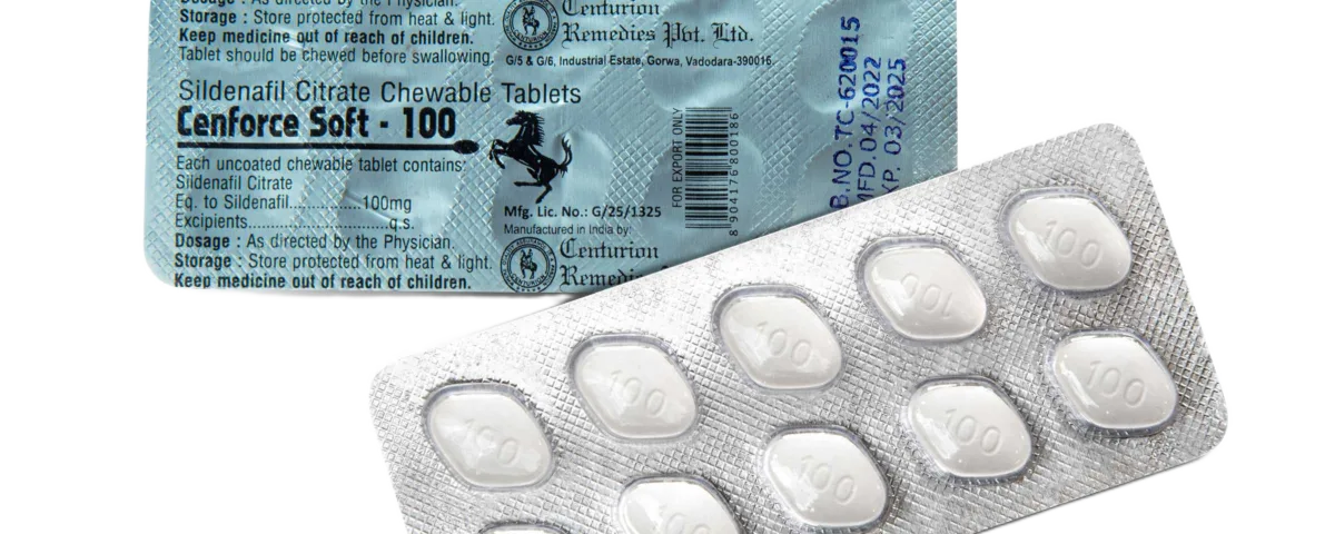 Cenforce Soft 100 mg compresse masticabili sildenafil