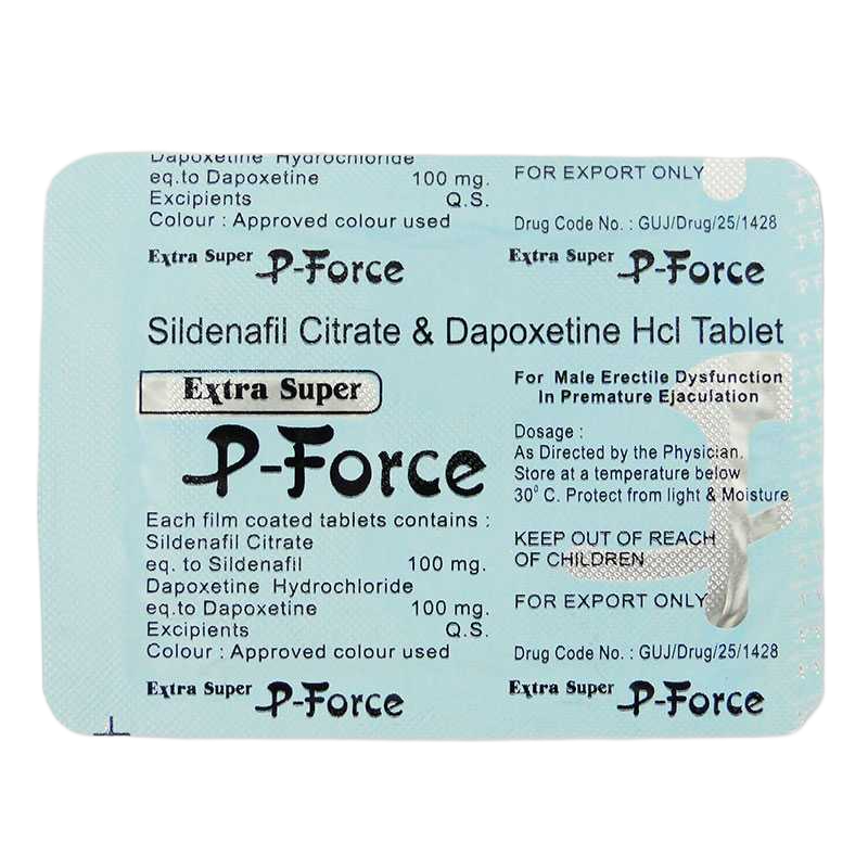 Blister Extra Super P-Force 200 mg 10 compresse