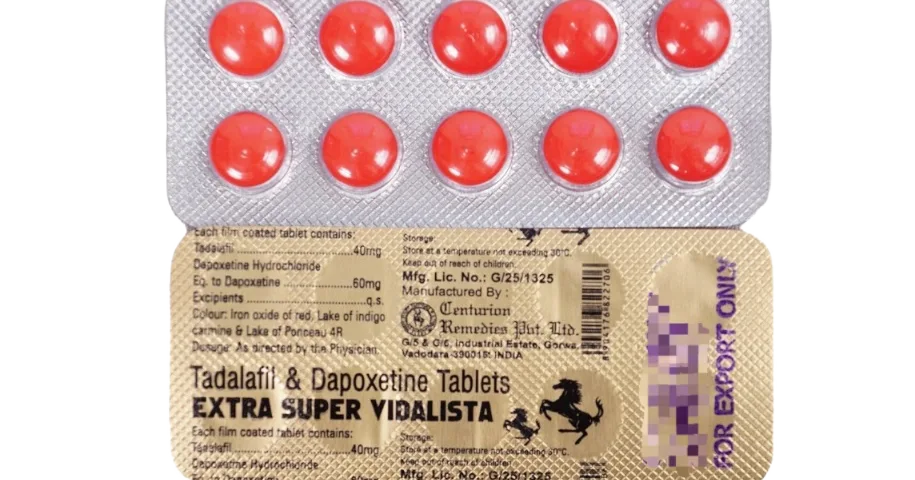 Extra Super Vidalista 100 mg tadalafil dapoxetina compresse