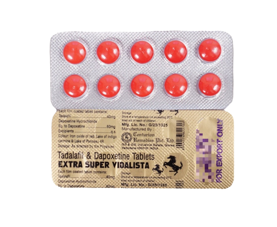 Extra Super Vidalista 100 mg tadalafil dapoxetina compresse