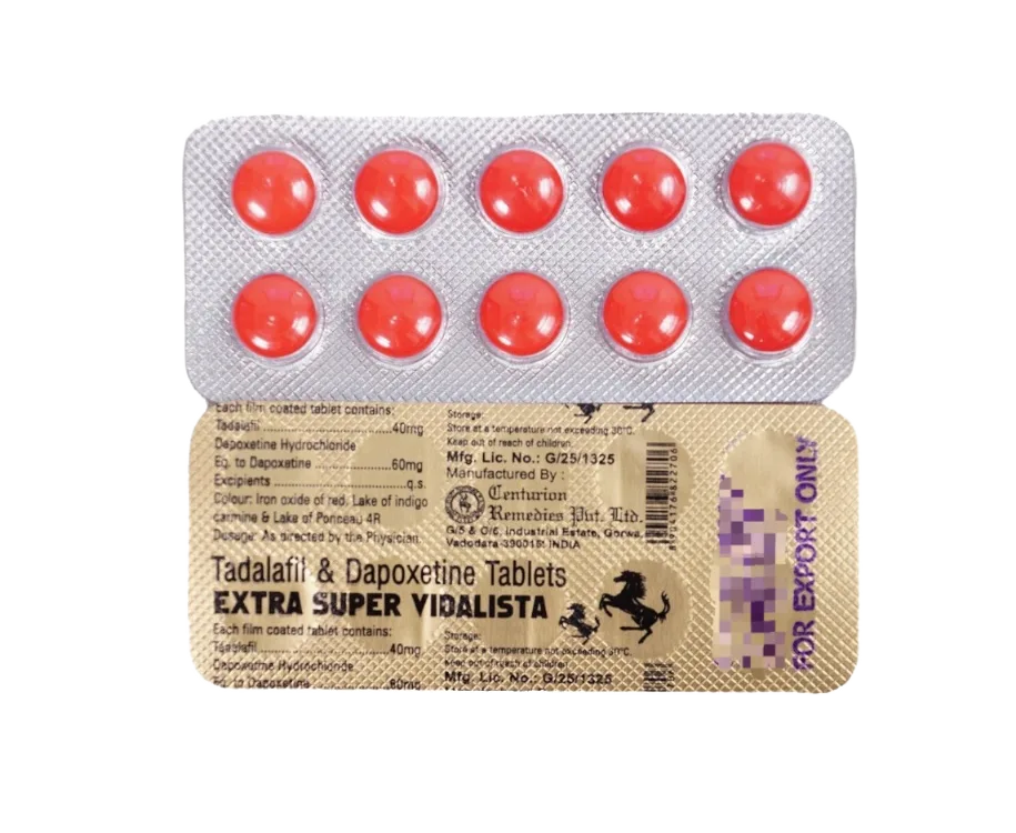 Extra Super Vidalista 100 mg tadalafil dapoxetina compresse