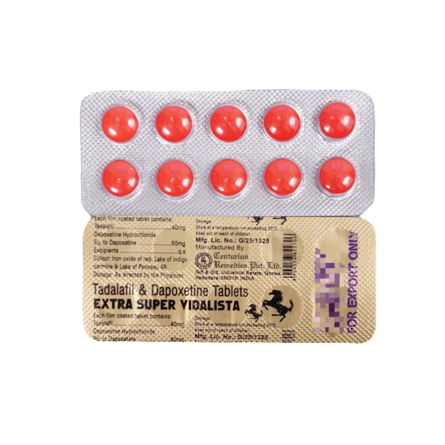 Extra Super Vidalista 100 mg tadalafil dapoxetina compresse