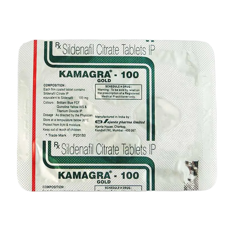 Confezione Kamagra Gold 100 mg Ajanta Pharma