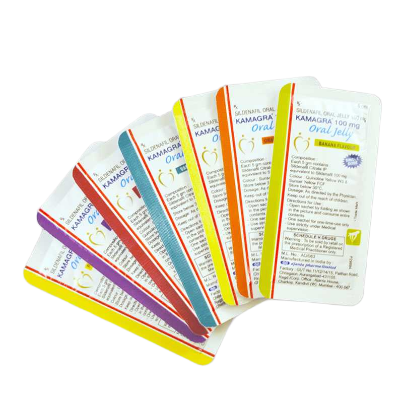 Bustine Kamagra Oral Jelly 100 mg 7 gusti assortiti