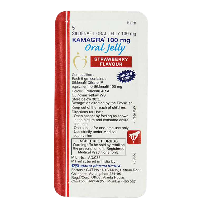 Bustine Kamagra Oral Jelly 100 mg 7 gusti assortiti