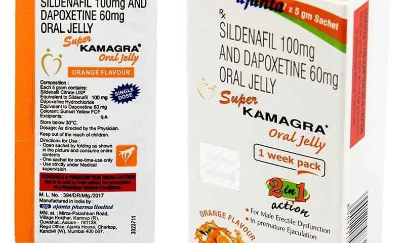 Kamagra Super Oral Jelly 160 mg gel sildenafil dapoxetina