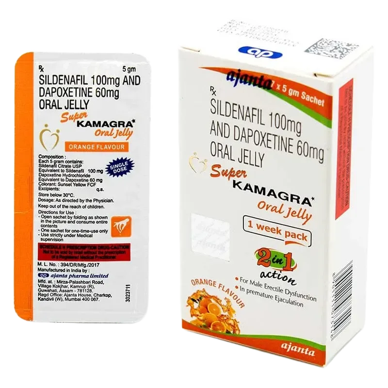 Kamagra Super Oral Jelly 160 mg gel sildenafil dapoxetina