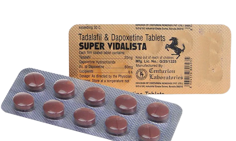 Super Vidalista 80 mg tadalafil dapoxetina compresse