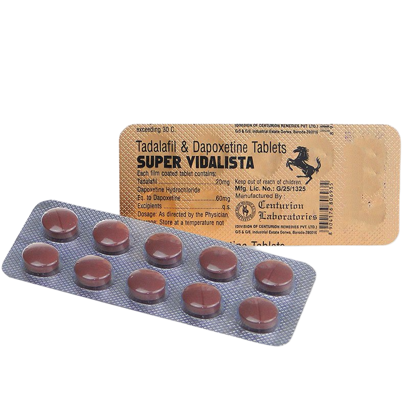 Super Vidalista 80 mg tadalafil dapoxetina compresse