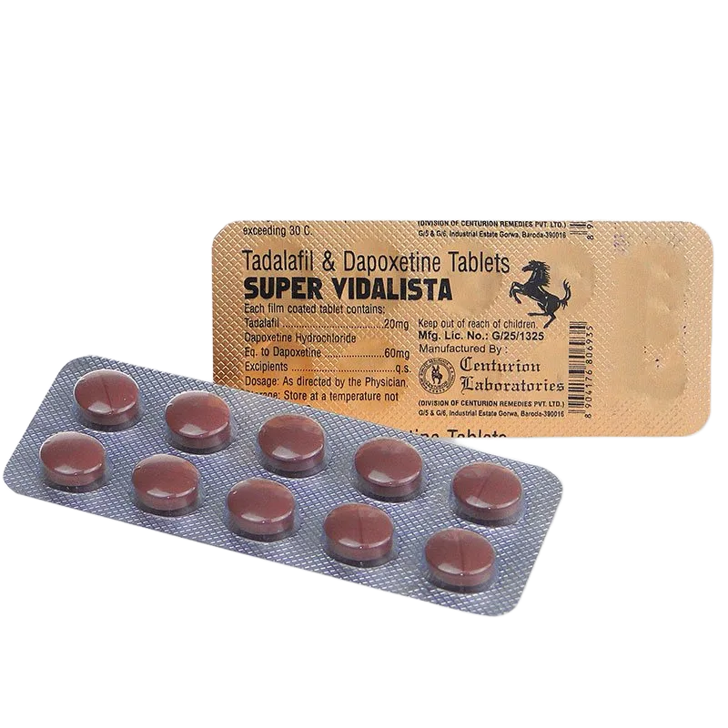 Super Vidalista 80 mg tadalafil dapoxetina compresse