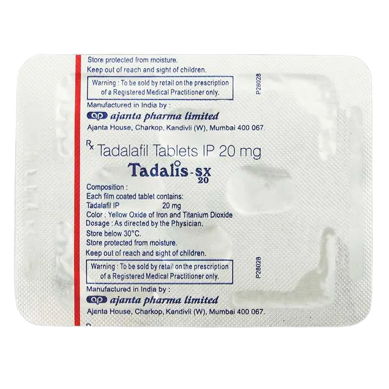 Blister Tadalis SX 20 mg 10 compresse