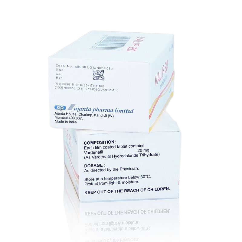 Confezione Valif 20 mg Ajanta Pharma