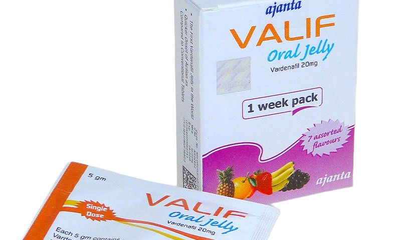 Valif Oral Jelly 20 mg vardenafil gel