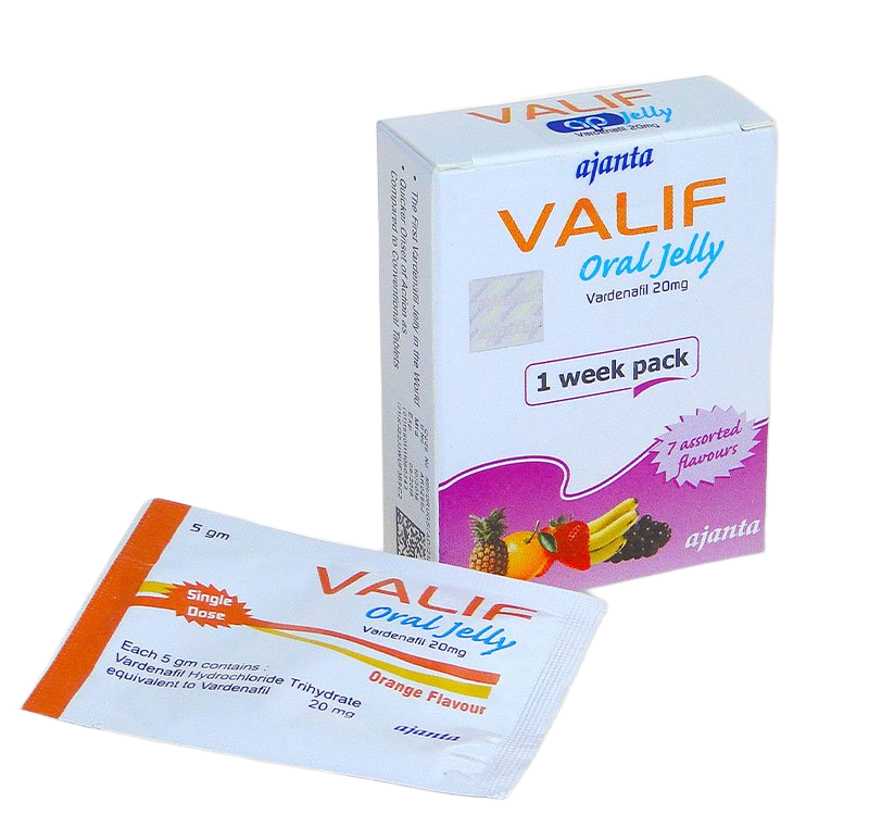 Valif Oral Jelly 20 mg vardenafil gel
