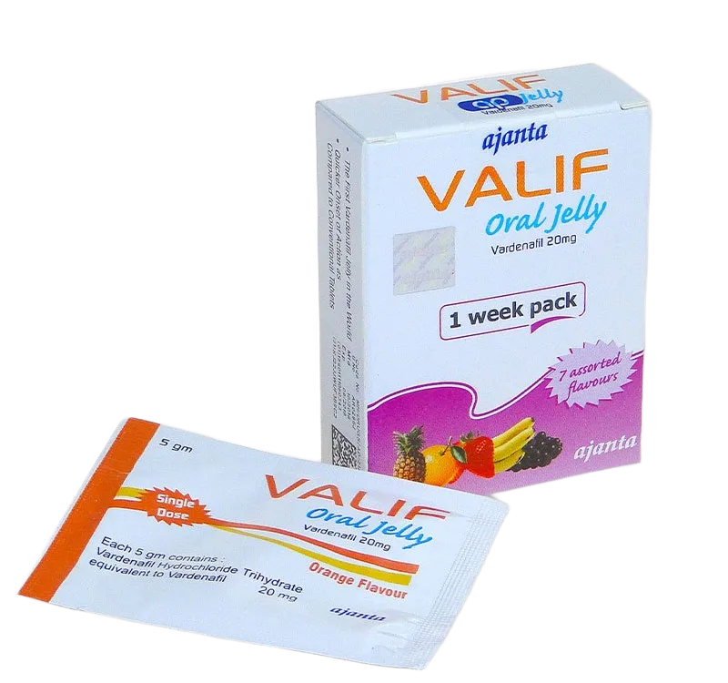 Valif Oral Jelly 20 mg vardenafil gel