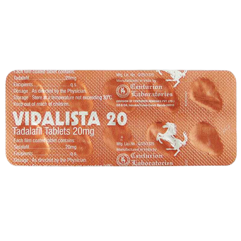 Confezione Vidalista 20 mg Centurion Laboratories