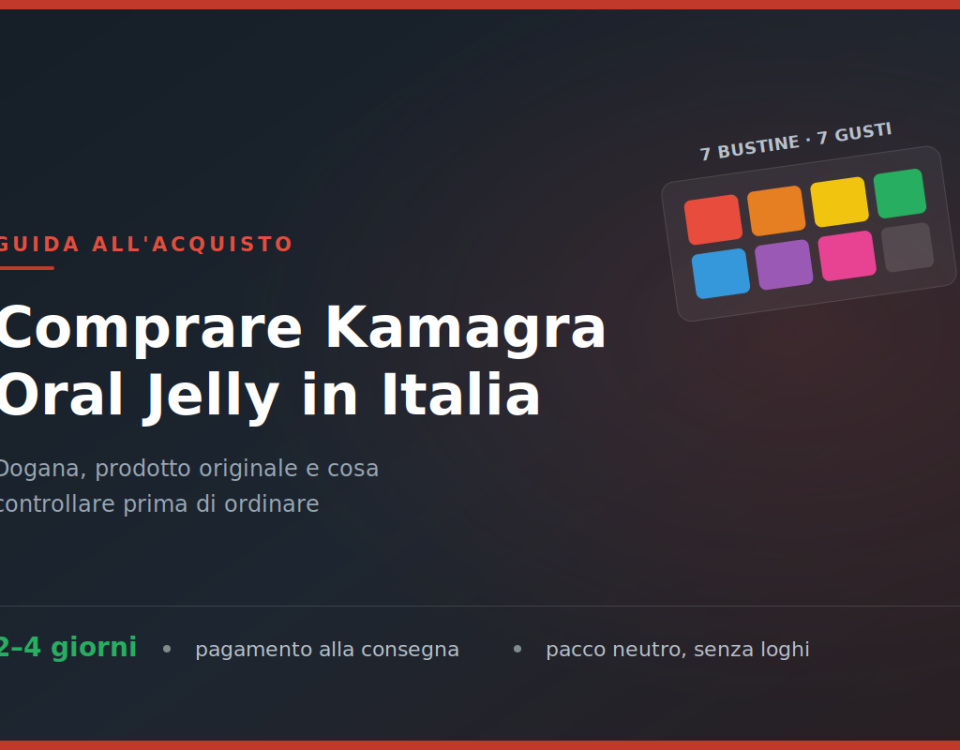 Comprare Kamagra Oral Jelly in Italia — guida all'acquisto con consegna in 2-4 giorni